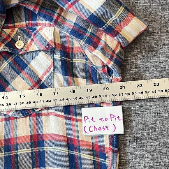 Freenote Cloth Plaid Button Up Shirt - Men's Size M - Picture 8 of 11